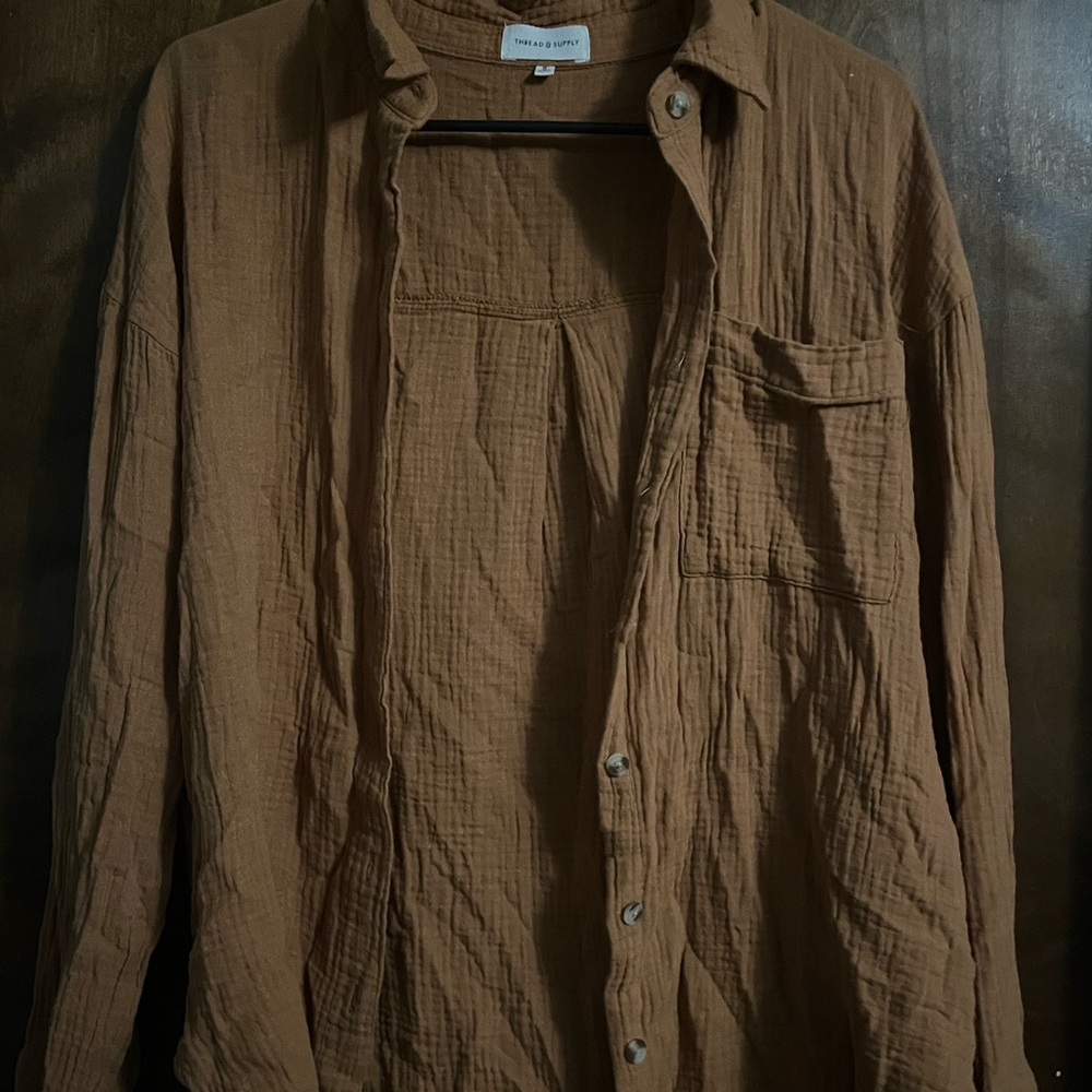 Thread & Supply Tan Shirt Jacket